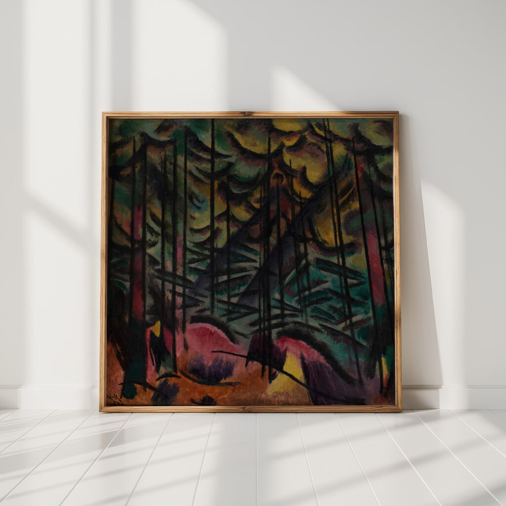 expressive firs 1924 johann walter kurau high quality print