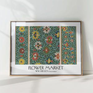 exquisite floral triptych art print for home decor