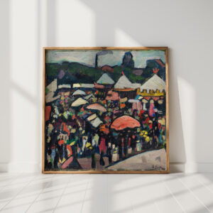 fair at kesselbrink in bielefeld 1912 hermann stenner high quality print