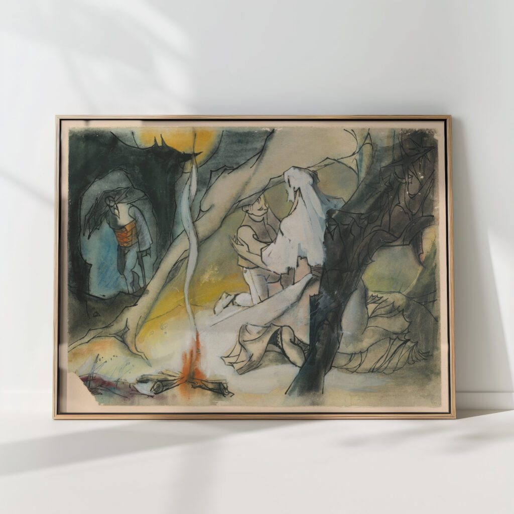 family in the mountains jan novak high quality print