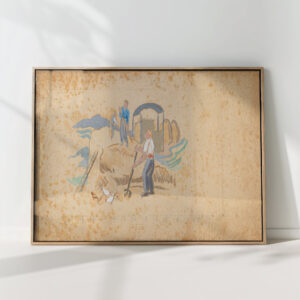 farmers hay making mainie jellett high quality print