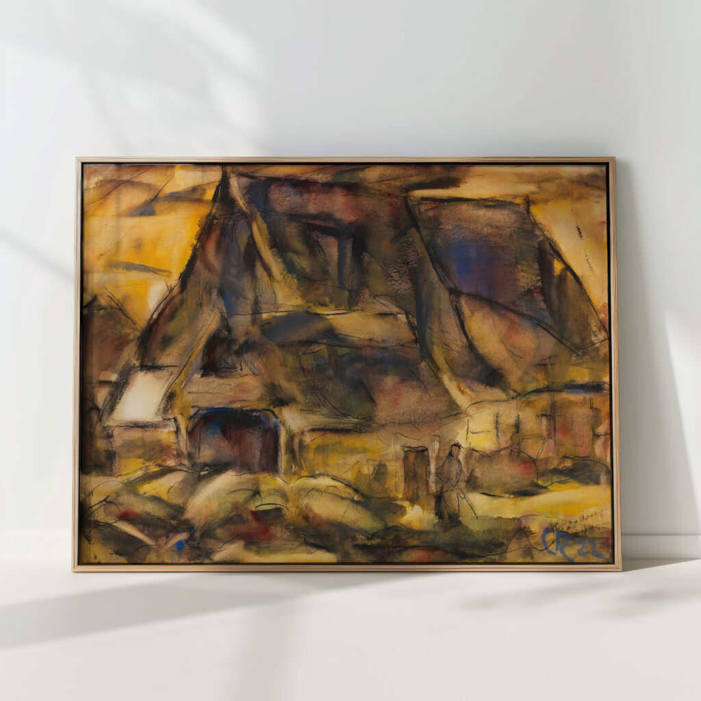 farmhouse in holstein 1922 christian rohlfs high quality print
