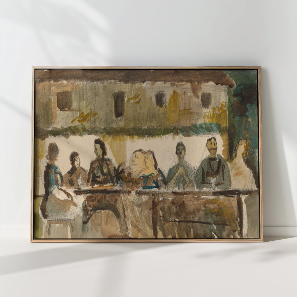 feast in front of the house 1940 1949 cyprian majernik high quality print