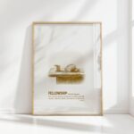 fellowship the last supper minimalist christian print