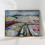 field in snow 1907 edvard munch high quality print