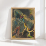 figural composition fight 1940 1944 jan novak high quality print