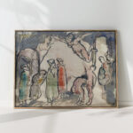 figural composition possibly a sketch for or study after one of the artist paintings 1913 1914 ja jerichau high quality print