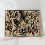 figural scene vision 1916 wilhelm morgner high quality print