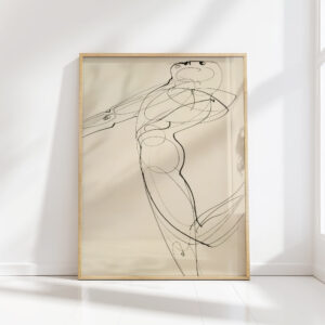 figure bending backwards 1931 oskar schlemmer high quality print