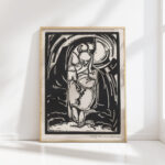 figure holding chin 1888 henri jonas high quality print