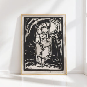 figure holding chin 1888 henri jonas high quality print