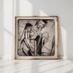 figure in glass 1916 1917 arthur bowen davies high quality print