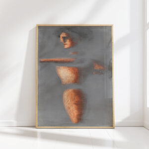 figure on grey ground 1928 oskar schlemmer high quality print