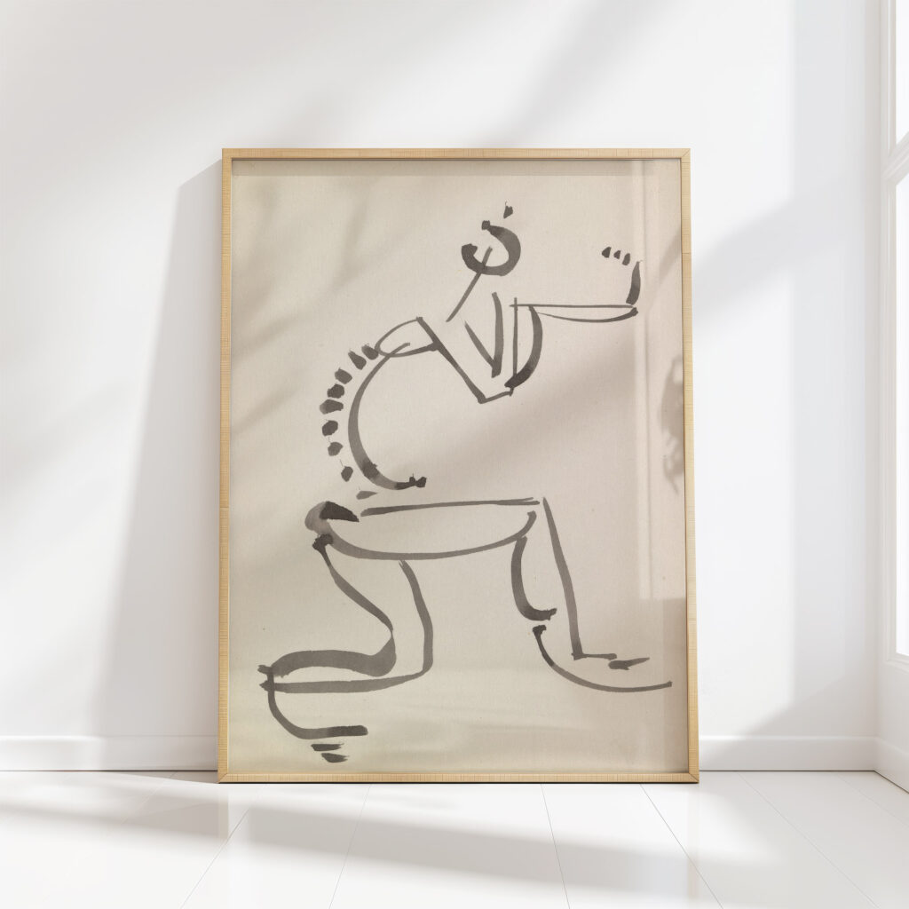 figure study 3 1910 1915 henri gaudier brzeska high quality print