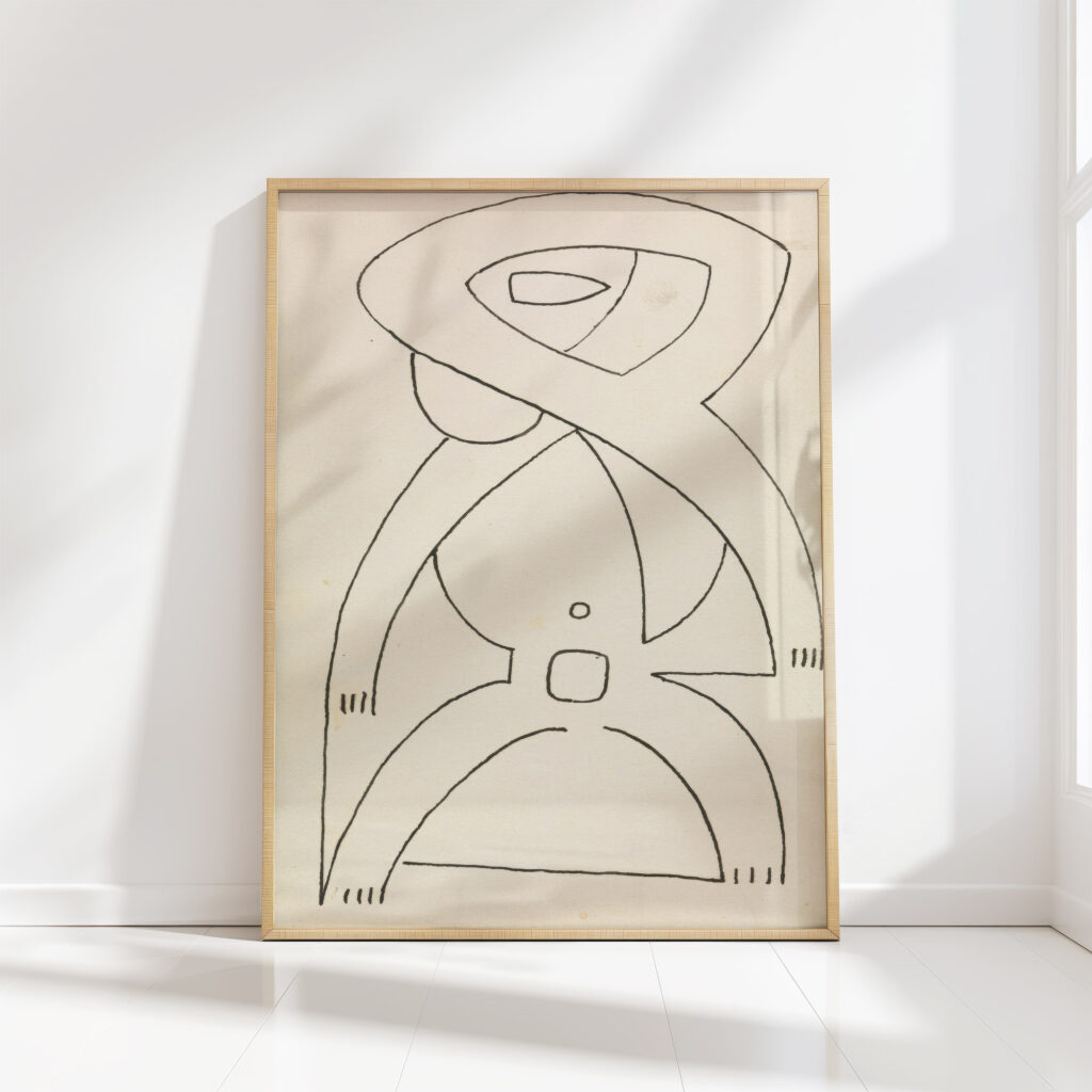 figure study for a relief design 1910 1915 henri gaudier brzeska high quality print