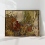 figures in a landscape 19th century unknown high quality print