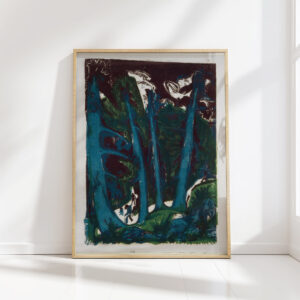 fir trees 1918 ernst ludwig kirchner high quality print