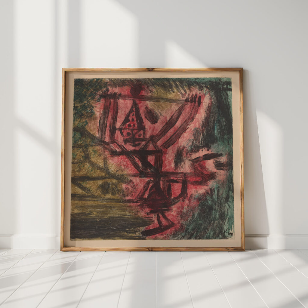 fire clown i fire clown 1921 paul klee high quality print