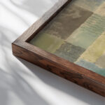 first house of a settlement 1926 Paul Klee close up dark wood mockup first house of a settlement 1926 Paul Klee close up dark wood mockup