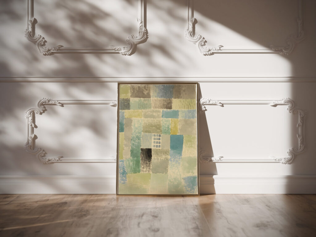 first house of a settlement 1926 Paul Klee video mockup first house of a settlement 1926 Paul Klee video mockup