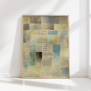 first house of a settlement 1926 paul klee high quality print