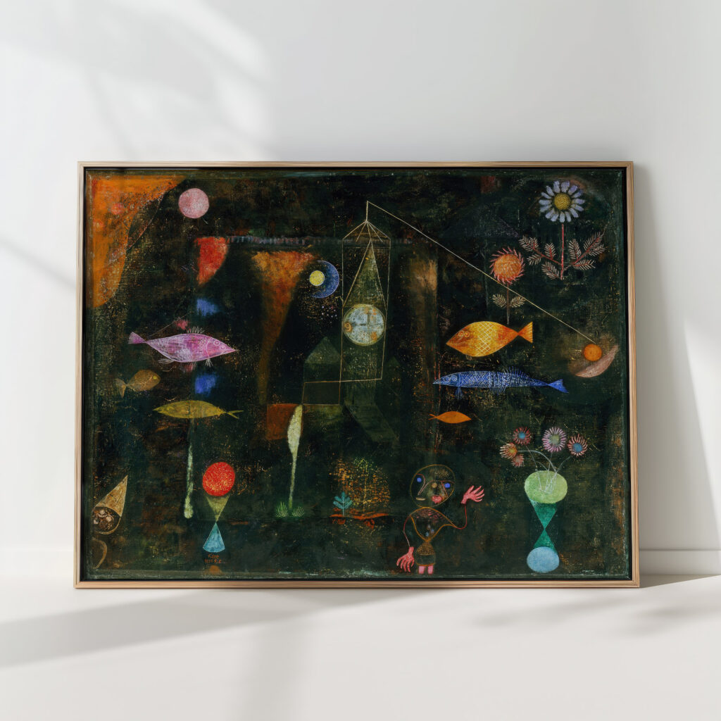 fish magic 1925 paul klee high quality print