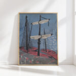 fishing boats 1932 mikulas galanda high quality print