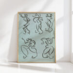 five studies of dancing figures 1910 1915 henri gaudier brzeska high quality print