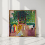 flirting in the park 1942 edvard munch high quality print