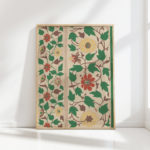 floral artwork vine and blossoms print