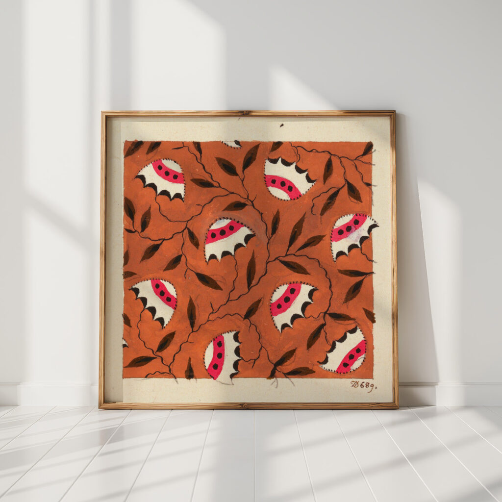 floral design for printed textile 1 1800 1818 unknown