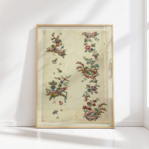 floral design for printed textile pl xxxi 1800 1818 unknown