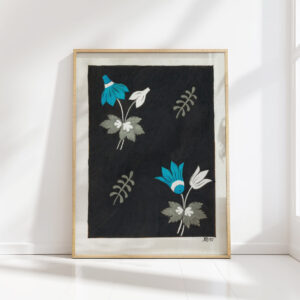 floral design for printed textile pl xxxvi 1800 1818 unknown