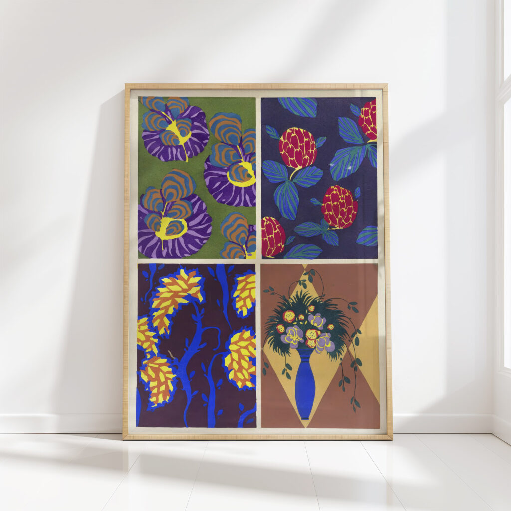 floral designs new colors pl02 1925 emile allain seguy high quality print