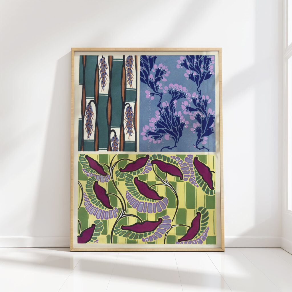 floral designs new colors pl11 1925 emile allain seguy high quality print