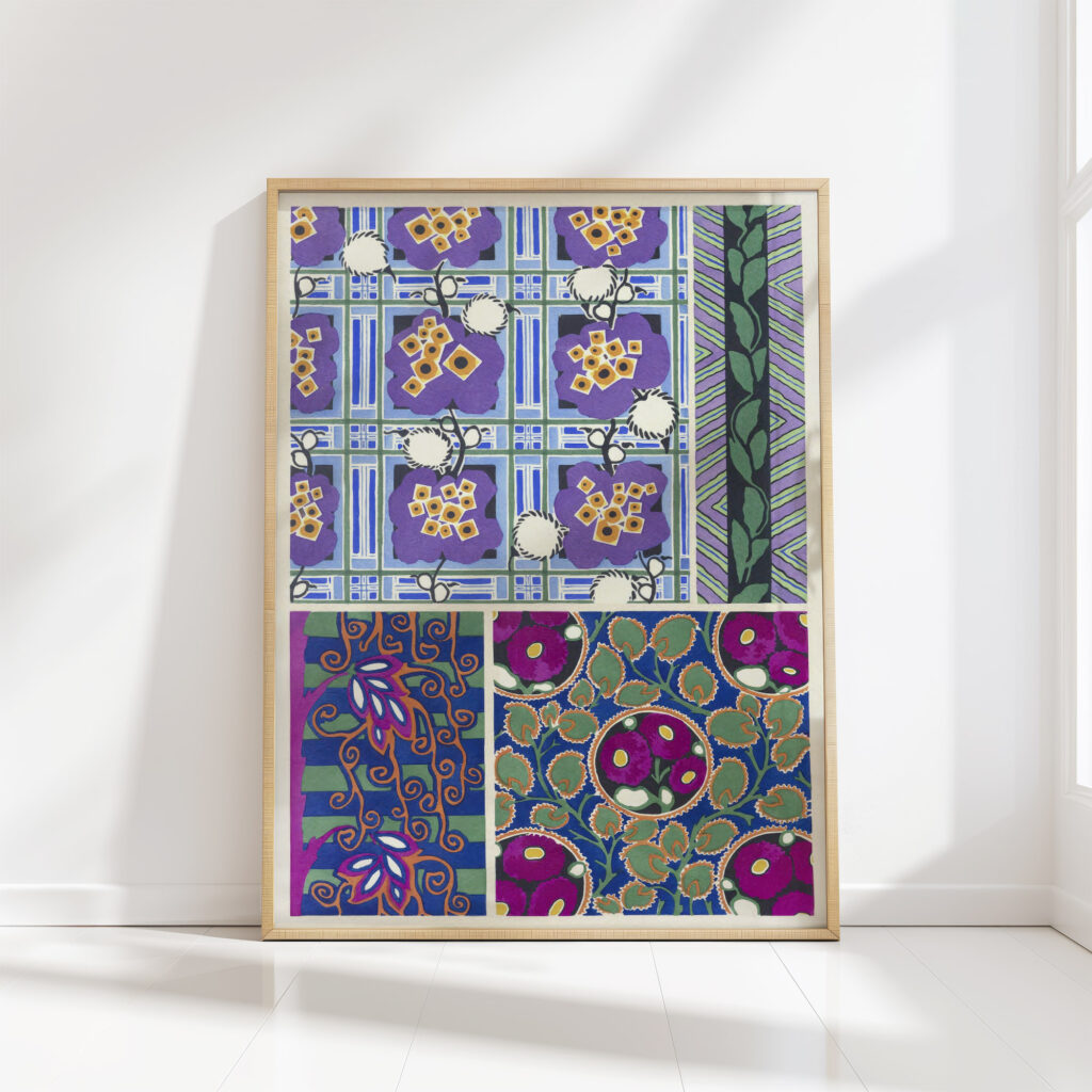 floral designs new colors pl14 1925 emile allain seguy high quality print