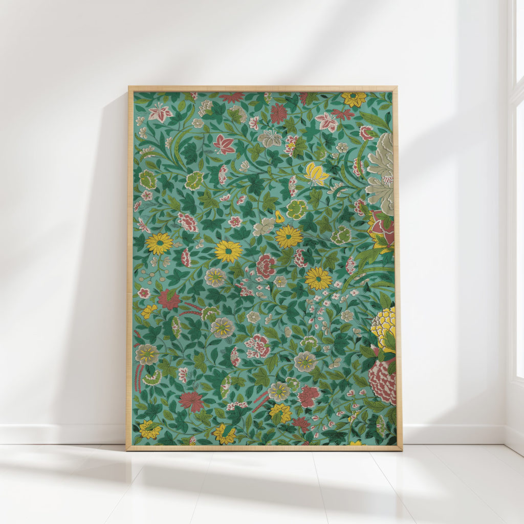 floral elegance garden delights art print