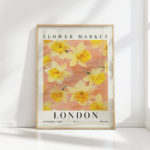 floral flower market london art exhibition print