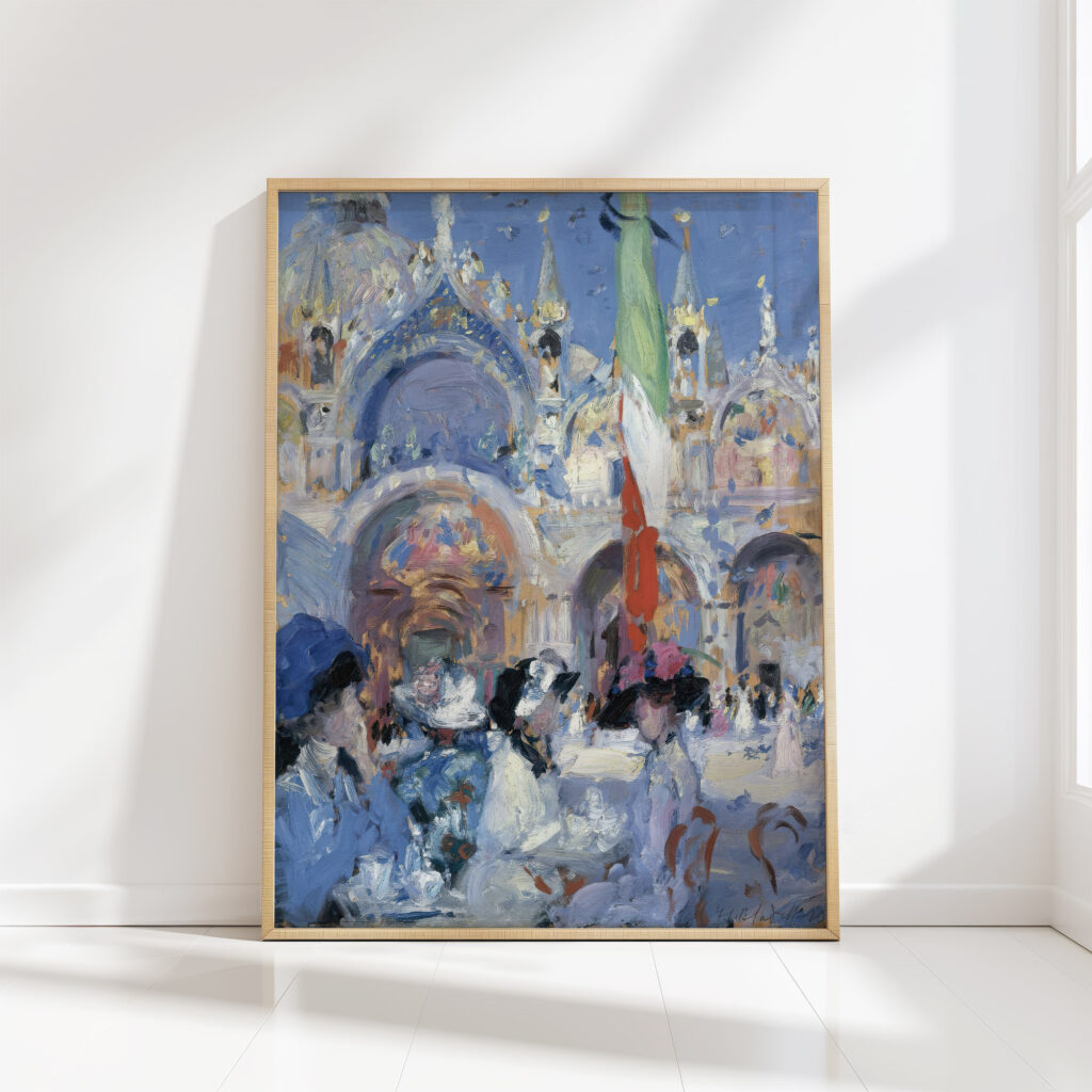 florians cafe venice 1 1910 francis campbell boileau cadell high quality print