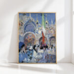 florians cafe venice 1 1910 francis campbell boileau cadell high quality print