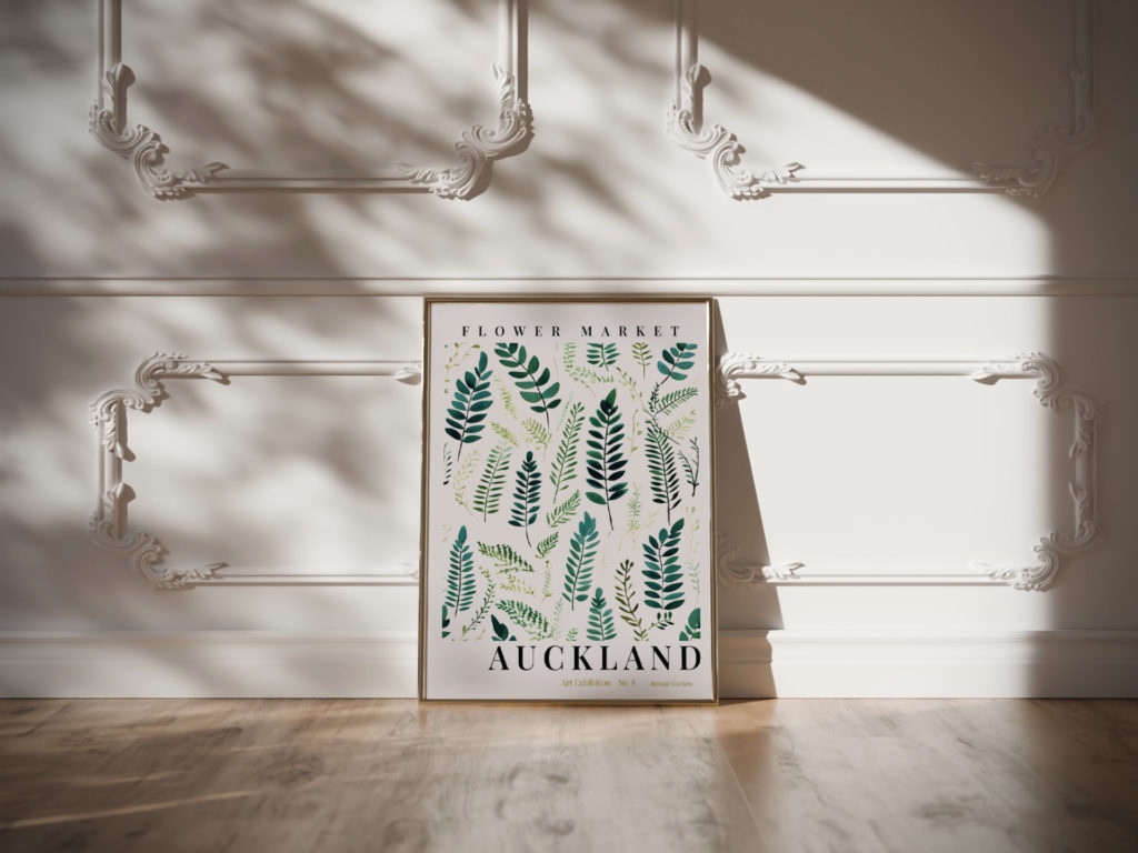 flower market auckland 3x4 video mockup