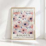 flower market bogota floral art exhibit print