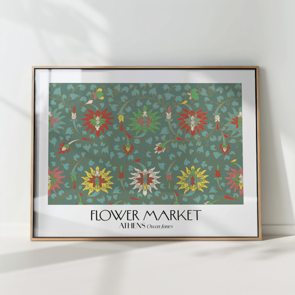 flower market custom artistic decorative print