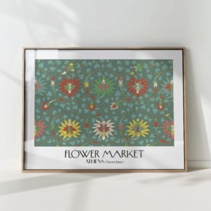 flower market custom artistic decorative print