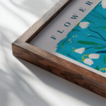 flower market edinburgh 3x4 close up dark wood mockup