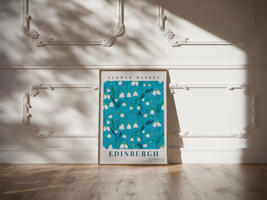 flower market edinburgh 3x4 video mockup