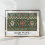 flower market maldives ornate art print