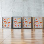 flower market new york 3x4 framed posters mockup