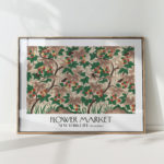 flower market nyc themed decorative art print