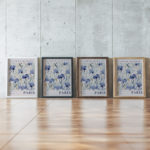 flower market paris 3x4 framed posters mockup